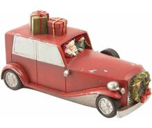 Vánoční dekorace - Santa v autě, Clayre & Eef