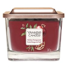 Yankee candle Elevation sklo střední 3 knoty Holiday Pomegranate